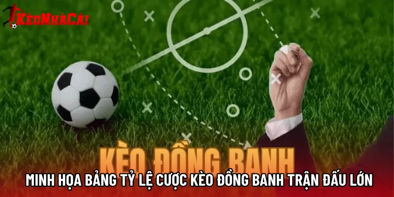 Minh họa bảng tỷ lệ cược kèo đồng banh trận đấu lớn